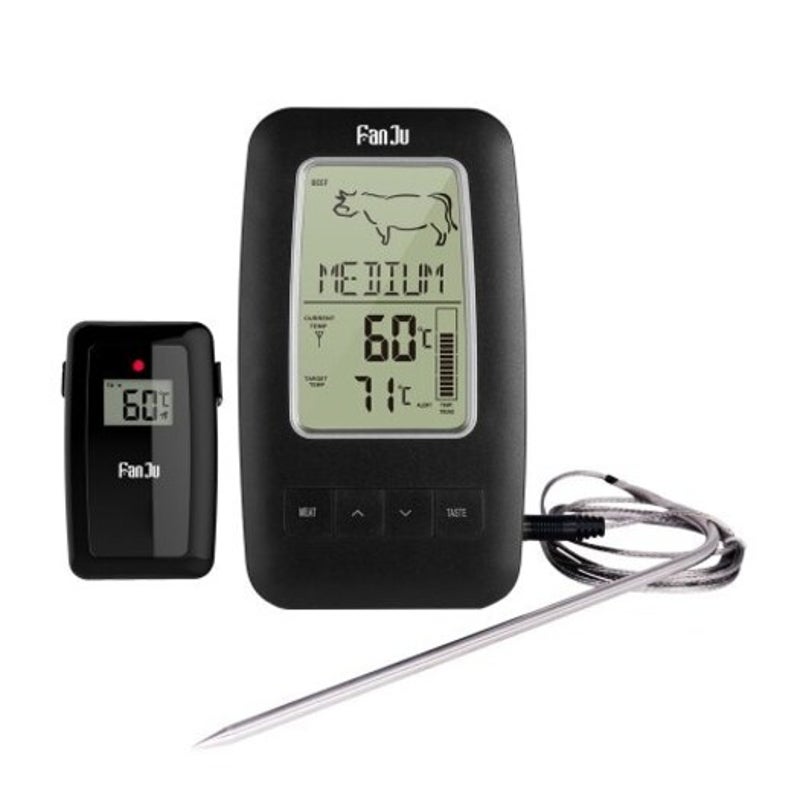 Fj2245 Wireless Remote Digital Alarm Cooking Food Thermometer Bbq With Magnetic Back Cooking Thermometers