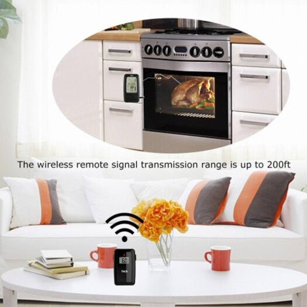 Fj2245 Wireless Remote Digital Alarm Cooking Food Thermometer Bbq With Magnetic Back Cooking Thermometers