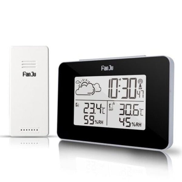Fj3364 Weather Station Alarm Clock Monitor Temperature Humidity With Outdoor Sensor Weather Stations
