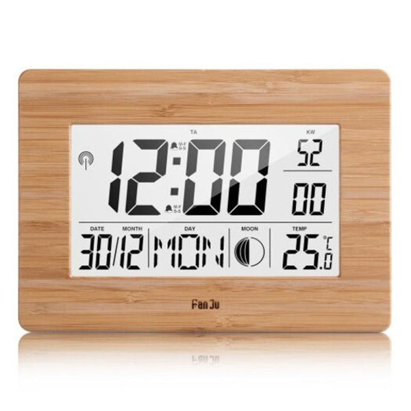 Lcd Digital Wall Clock Alarm Big Size Number Multifunction Temperature Table Alarm Clocks & Clock Radios