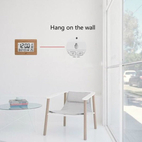 Lcd Digital Wall Clock Alarm Big Size Number Multifunction Temperature Table Alarm Clocks & Clock Radios