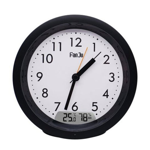 Alarm Clocks & Clock Radios Fj5132b Alarm Clock Silent Small Analog Travel Automatic Backlight Temperature Humidity