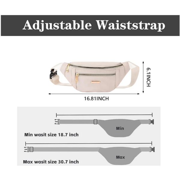 Fanny Pack Travel Wallet Money Belt Men's And Women's Outdoors Hiking Sports Phone Bag Off White Fashion Favorite Travel Wallets