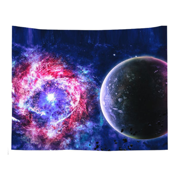Fantastic Galaxy Planet Stars Universe On Wall Tapestry Tapestries