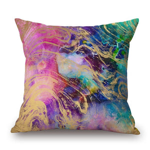 Fantasy Starry Sky On Cotton Linen Pillow Cover