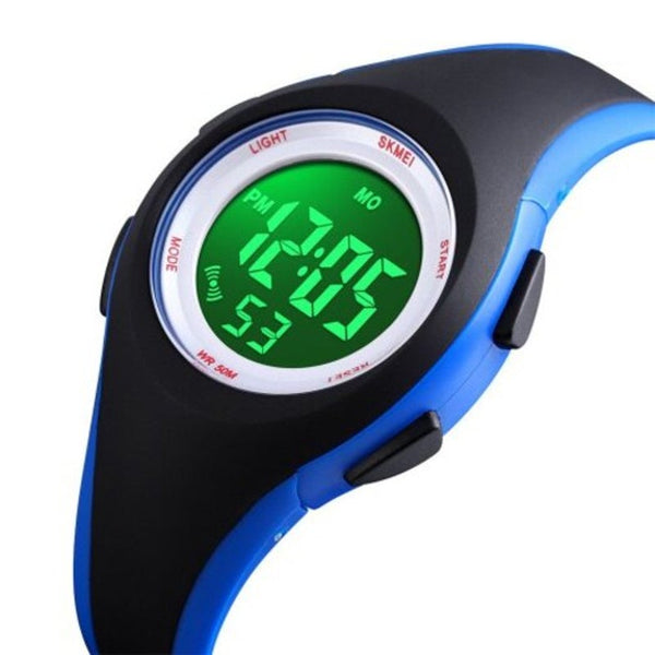 Veile Studios Fashion Children Clock Kids Watch Pu Sport Digital Color Multi A Children's Watches