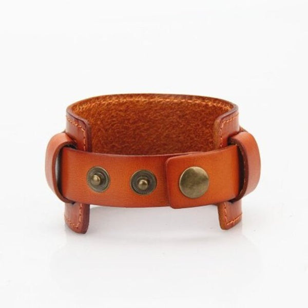 Fashion Jewelry Originality Men Hand Wear Rope Leather Bracelet Orange