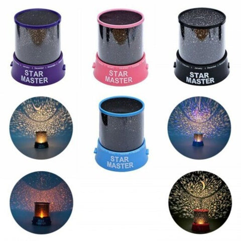 Fashion Led Starry Night Light Sky Projection Baby Home Lamp Random Color