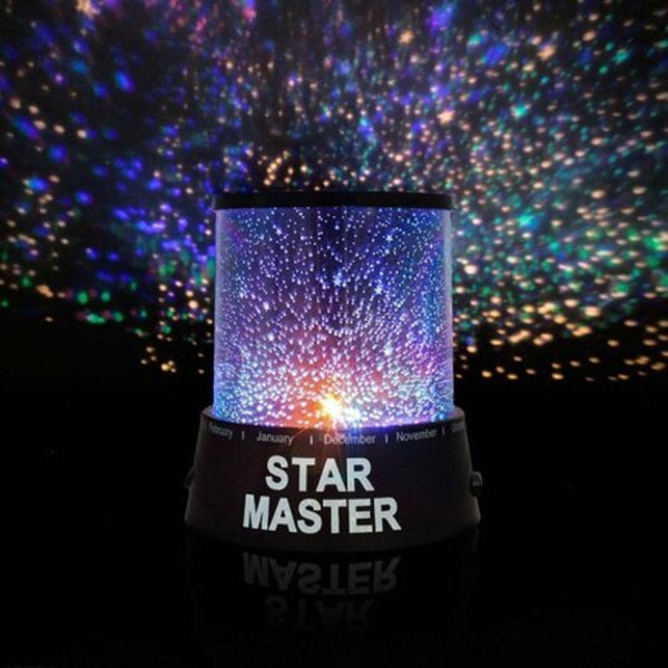 Fashion Led Starry Night Light Sky Projection Baby Home Lamp Random Color