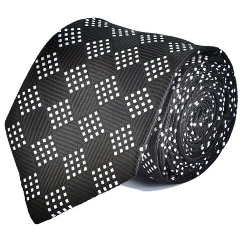 Fashion Men Necktie Fine Casual Business Tie Black Ties