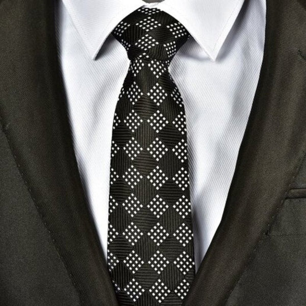 Fashion Men Necktie Fine Casual Business Tie Black