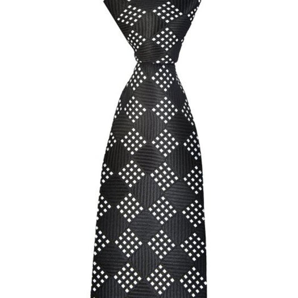 Fashion Men Necktie Fine Casual Business Tie Black Ties