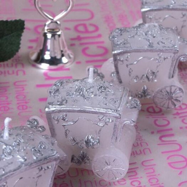 Fashion Originality Roses Carriage Cndle Silver