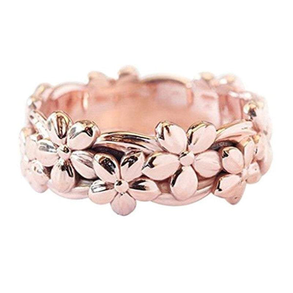 Veile Studios Fashion Plum Blossom Flower Rings