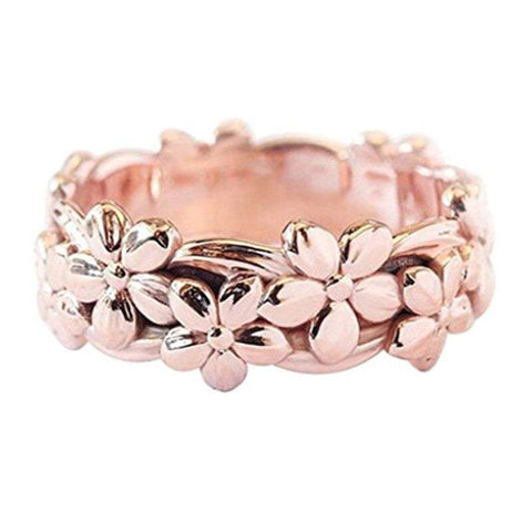 Veile Studios Fashion Plum Blossom Flower Rings