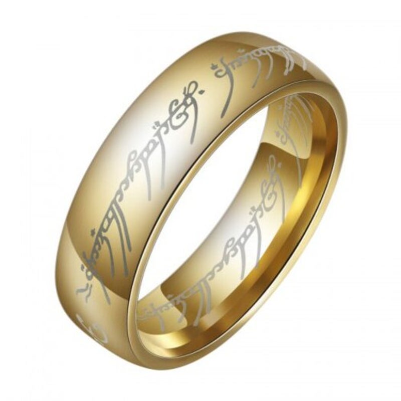Veile Studios Fashion The Lord Of For Men 18K Gold Plating Stainless Steel Jewelry Us 13 Rings