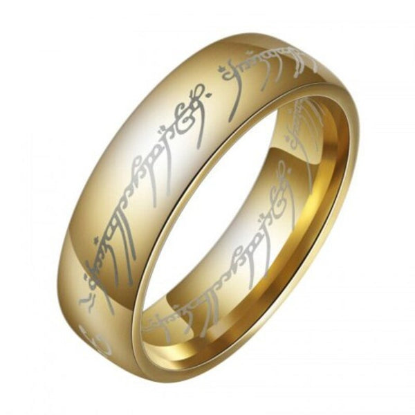 Veile Studios Fashion The Lord Of For Men 18K Gold Plating Stainless Steel Jewelry Us 13 Rings