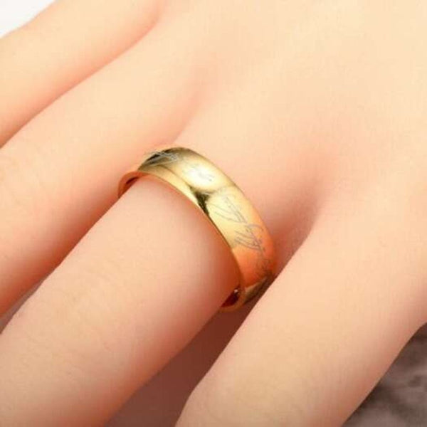 Veile Studios Fashion The Lord Of For Men 18K Gold Plating Stainless Steel Jewelry Us 13 Rings