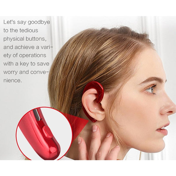 Bluetooth 4.1 Headphones Ear Mount Wireless Mic Voice Control Headsets & Earpieces