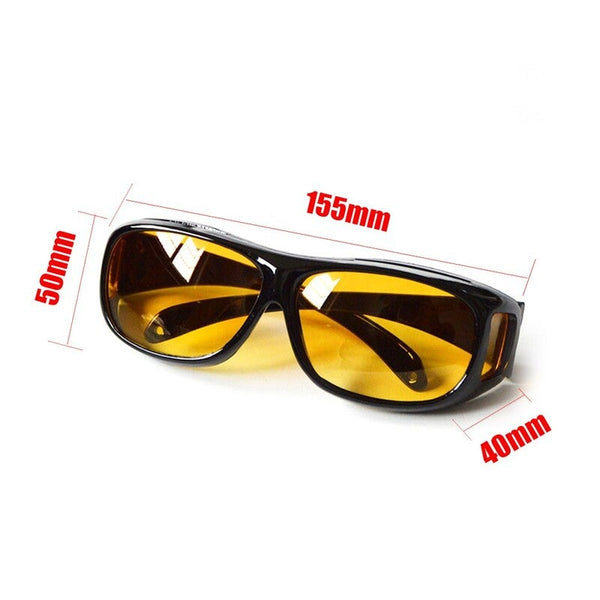 Fashion Uv Protection Night Vision Glasses Yellow Sunglasses Goggles