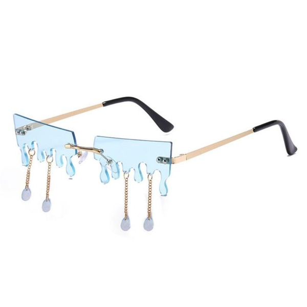 Fashion Butterfly Rimless For Women Sunglasses