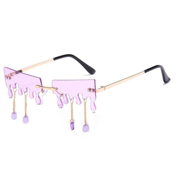 Fashion Butterfly Rimless For Women Sunglasses