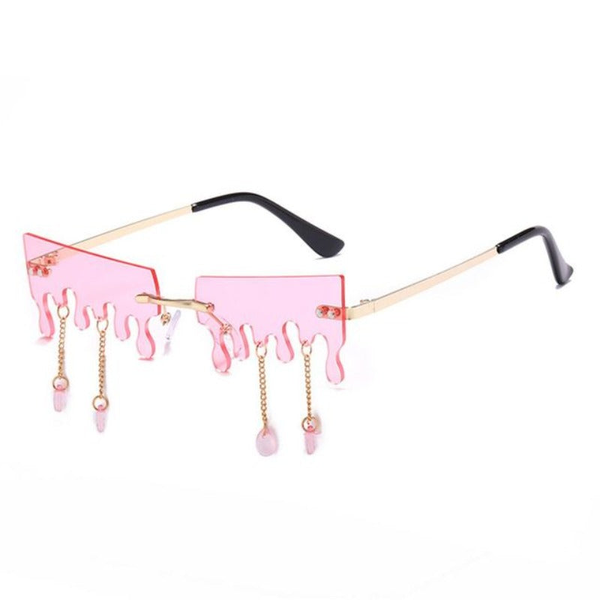 Fashion Butterfly Rimless For Women Sunglasses