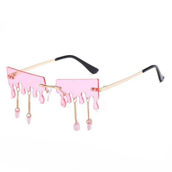 Fashion Butterfly Rimless Sunglasses For Women