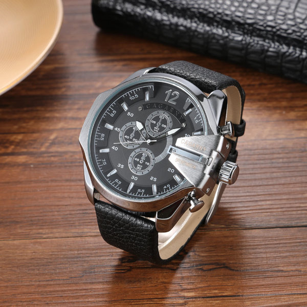 Veile Studios Fashion Casual For Men Waterproof Classic Leather Man's Quartz Watches