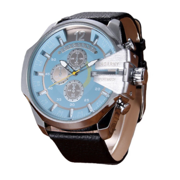 Veile Studios Fashion Casual For Men Waterproof Classic Leather Man's Quartz Watches