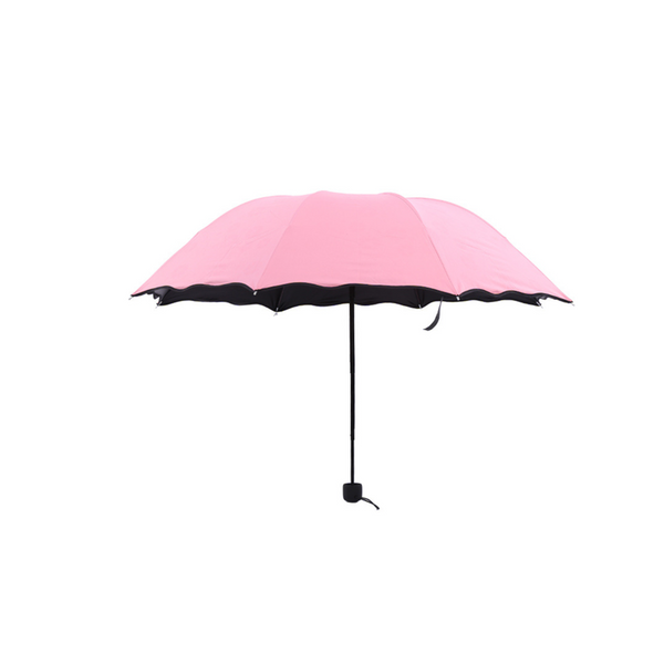 Fashion Printed Auto Foldable Sun Rain Anti Uv Umbrella Rose Red Umbrellas