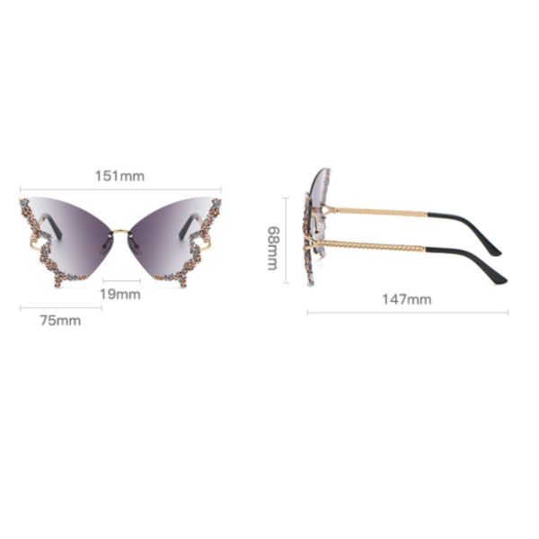 Fashionable And Personalized Exaggerated For Women Accessories Sunglasses