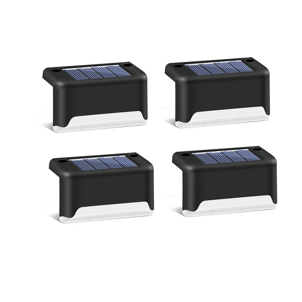 Fashion Outdoor Solar Courtyard Stair Light Ip55 0.2W 1.2V Abs Black Landscape & Walkway Lights