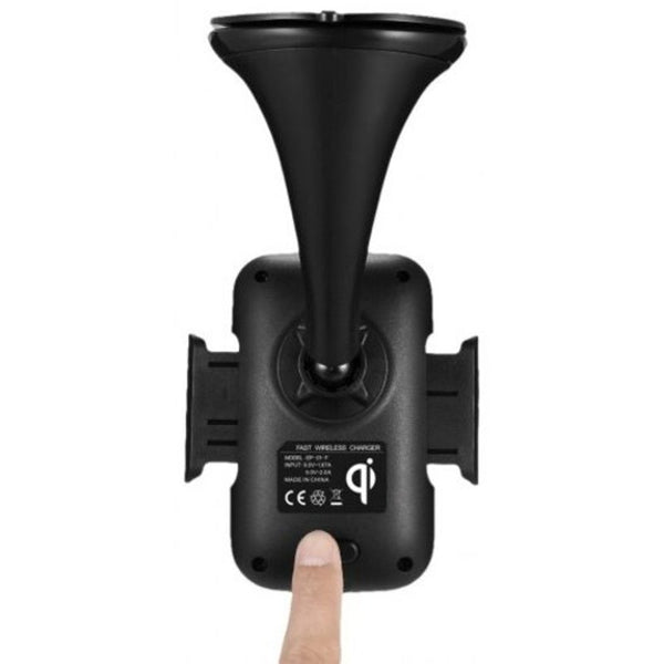 Fast Charger Air Vent Phone Holder Car Mount For Samsung Galaxy S8 / S7 Iphone X All Qi Enabled Devices Black Chargers & Cradles