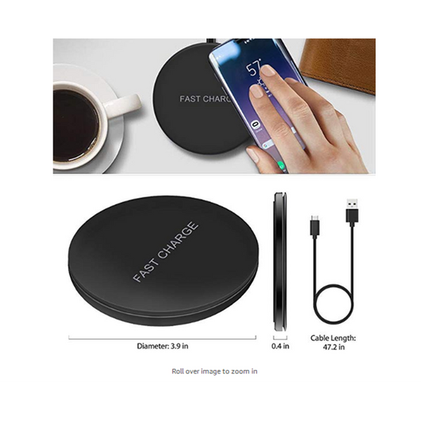 15W Induction Wireless Charging Fast Pad Usb Qi Charge Chargers & Cradles
