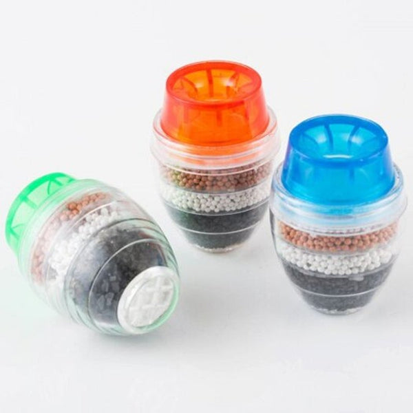 Faucet Water Purifier Filter Household Activated Carbon Multilayer Strainer Seaweed Green Water Filters