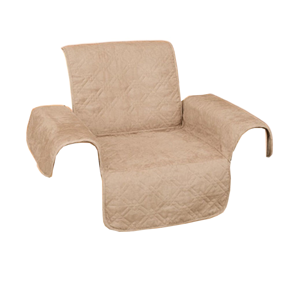 Faux Suede 1 Seater Sofa Protector Camel Slipcovers