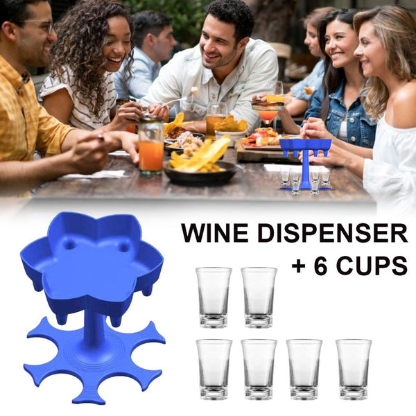 Drink Dispenser Shot Glass Holder Bar Tools Party Supplies Dispensers