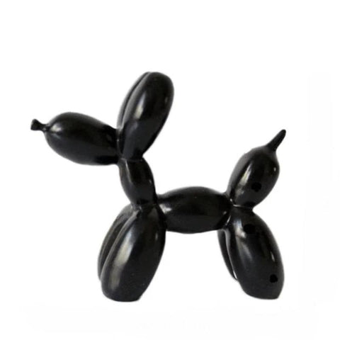Home Figurine Nordic Balloon Dog Black Small Resin Sculpture For Living Room Decor Sculptures & Figurines