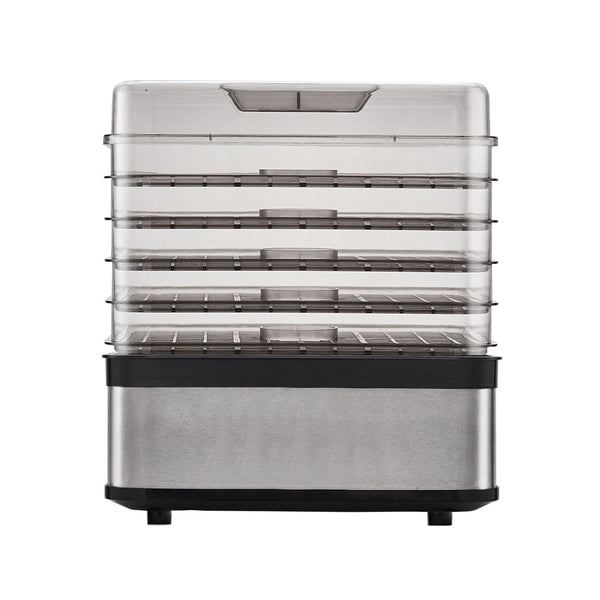 Devanti Food Dehydrator With 5 Trays Silver Dehydrators