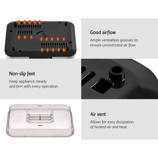 Devanti Food Dehydrator With 7 Trays Silver Dehydrators