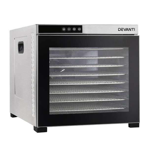 Devanti Food Beef Jerky Fruit Dryer Stainless Steel Dehydrators