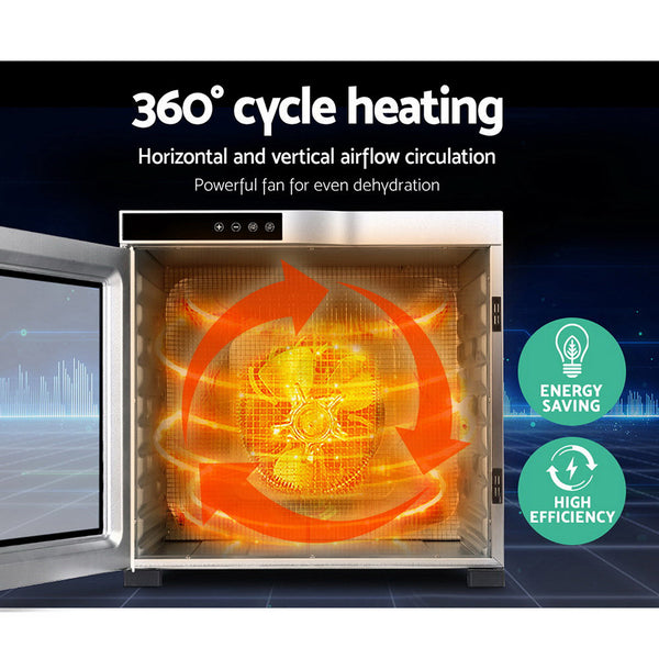 Devanti Food Beef Jerky Fruit Dryer Stainless Steel Dehydrators