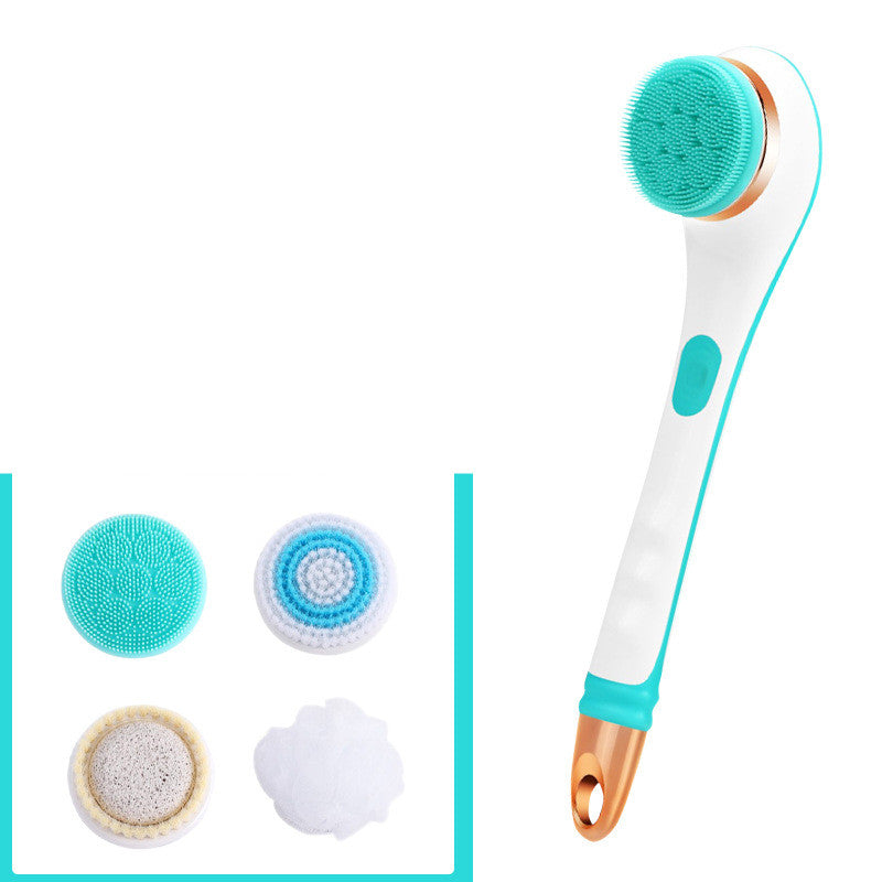 Usb Rechargeable Bath Brush Silicone Back Scrubber Body Cleaning Bath Brushes & Sponges