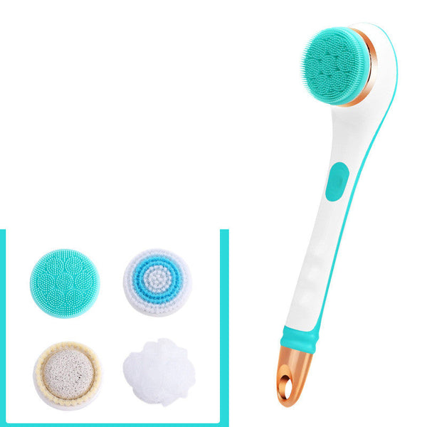 Usb Rechargeable Bath Brush Silicone Back Scrubber Body Cleaning Bath Brushes & Sponges