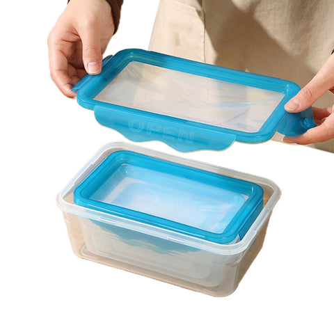 Food Storage Container Box With Silicone Lid Preserve Food Storage Containers