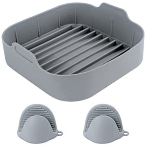Fda Certified Reusable Air Fryer Accessories Basket Silicone Pot Baking Tray Mat Oven Nonstick