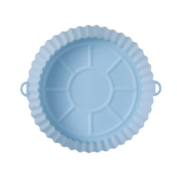 Food Grade Silicone Round Baking Tray Air Fryer Liner Pizza Oven Basket Mat Air Fryer Accessories