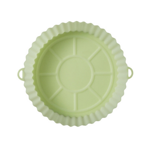Food Grade Silicone Round Baking Tray Air Fryer Liner Pizza Oven Basket Mat Air Fryer Accessories