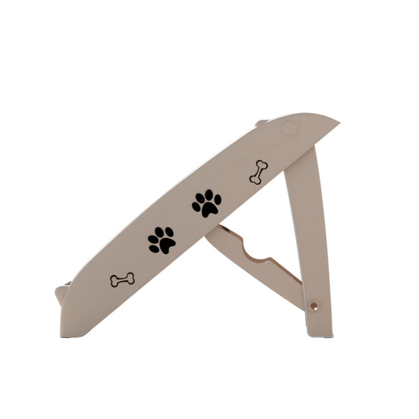 I.Pet Dog Ramp Steps For Bed Sofa Car Stairs Ladder Portable Foldable Beige Pet Transport